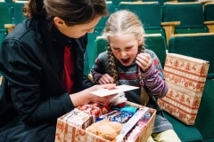 Fotodokumentation, Begleitreise von Weihnachten im Schuhkarton Verteilungen mit Geschenke der Hoffnung in Litauen 2017. Foto: David Vogt/GdH.