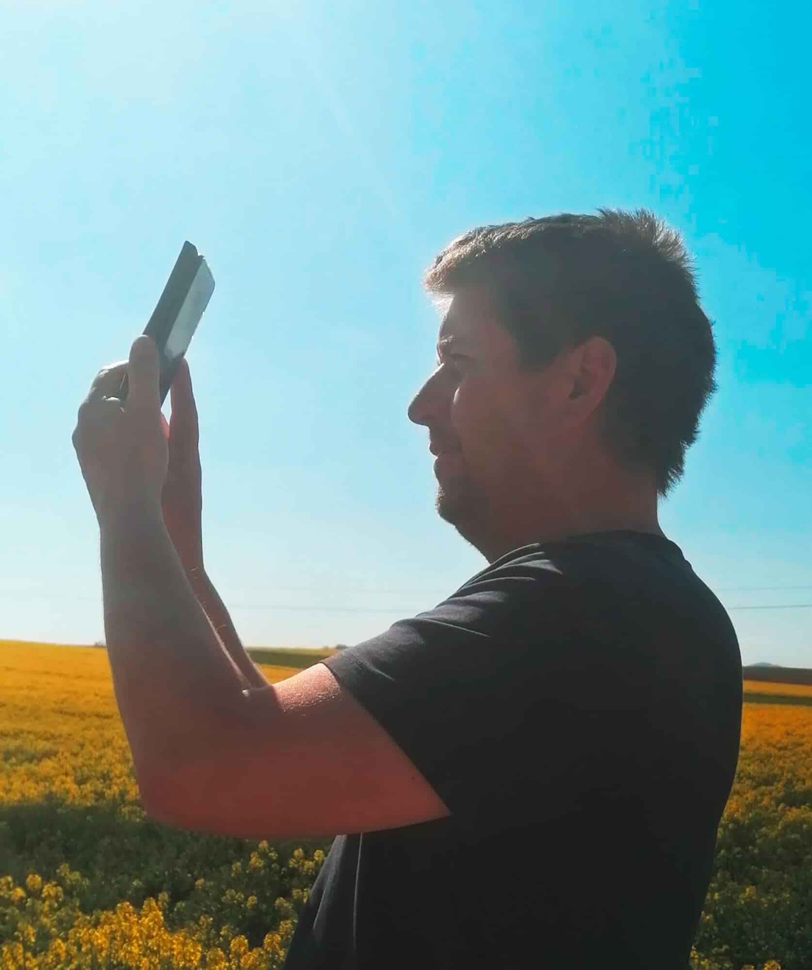 Marcus Gullner, der Fotograf des Meteoriten